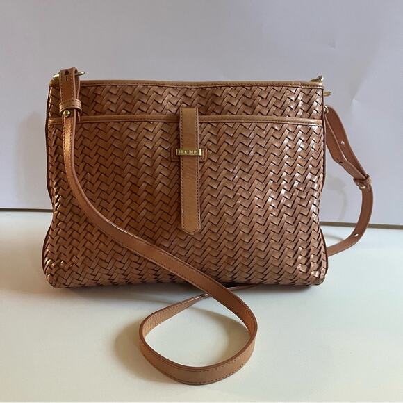 Brahmin Handbags - BRAHMIN Leather Woven Remy Bag, AUTHENTIC LUXURY, Brown